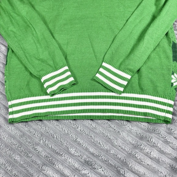 The Office Ugly Green Christmas Sweater Merry and Dwight Adult Size Large - Picture 10 of 11